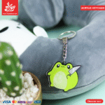 Acrylic Keychains - Angry Frog