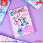 PU Leather Notebook Stitch Pink