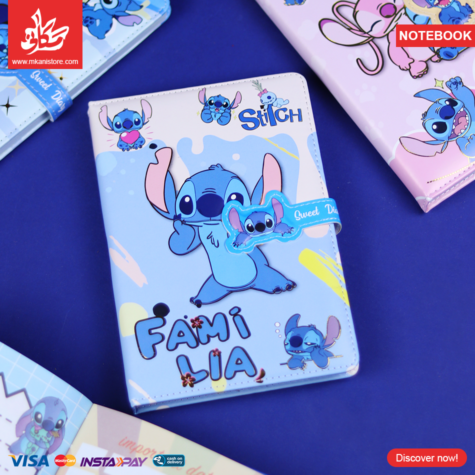 PU Leather Notebook Stitch Familia – mkanistore