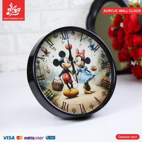 Acrylic Wall Clock - Vintage Mickey & Minnie