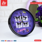 Acrylic Wall Clock - Kuromi Purple