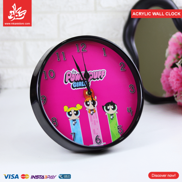 Acrylic Wall Clock - Powerpuff Girls