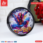 Acrylic Wall Clock - Color Splash Spider