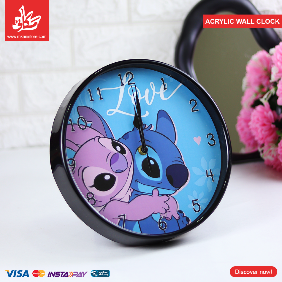 484784 Acrylic Wall Clock - Couple Stitch - الصورة 1