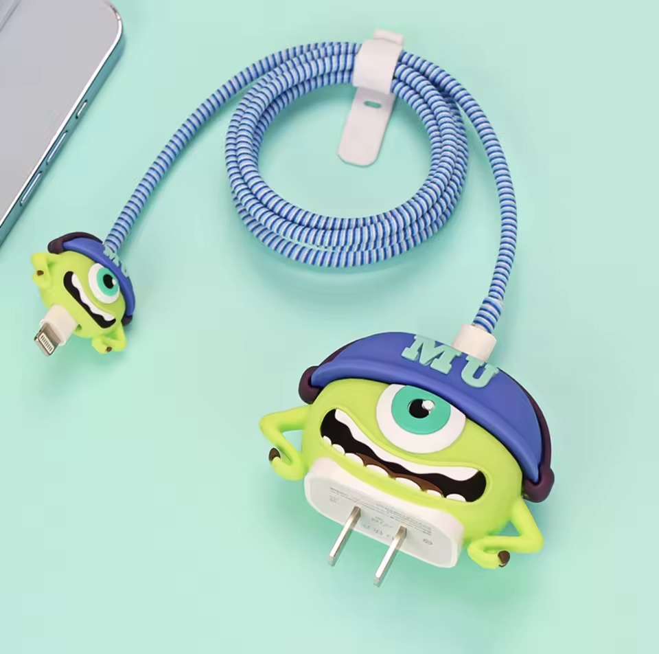 485675 Set Of 4pcs Of 3D Data Cable Protector - For iPhone - Korti - الصورة 1