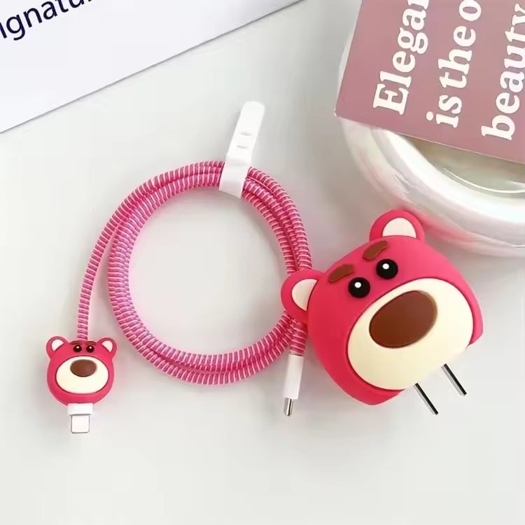485678 Set Of 4pcs Of 3D Data Cable Protector - For iPhone - Lotso - الصورة 1