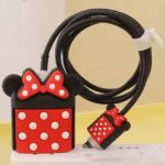 ⁦Set Of 4pcs Of 3D Data Cable Protector - For iPhone - Minnie⁩ - الصورة ⁦3⁩