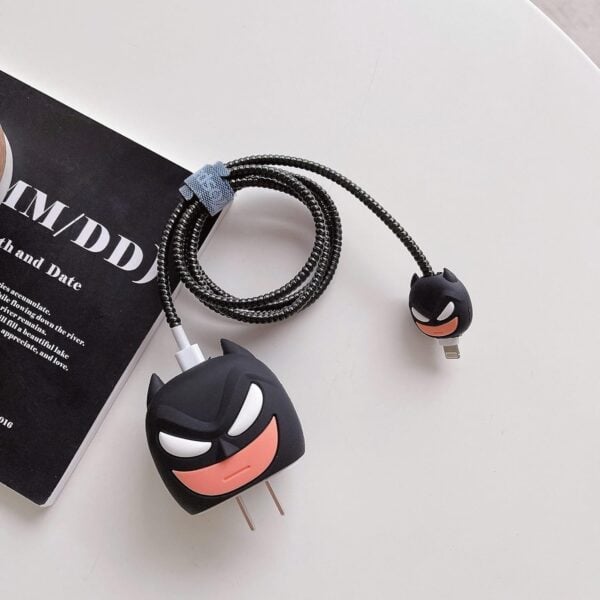 Set Of 4pcs Of 3D Data Cable Protector - For iPhone - Batman
