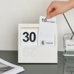Modern Simple Acrylic Calendar- Off White