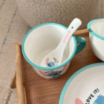 ⁦Set Of 5pcs Disney Orignal - Ceramic Dinnerware - Iconic Stitch⁩ - الصورة ⁦12⁩