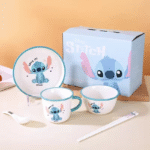 Set Of 5pcs Disney Orignal - Ceramic Dinnerware - Iconic Stitch