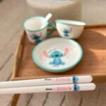 ⁦Set Of 5pcs Disney Orignal - Ceramic Dinnerware - Iconic Stitch⁩ - الصورة ⁦6⁩