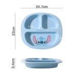 ⁦Divided Ceramic Plate 3 Compartments - Disney Orignal - Stitch⁩ - الصورة ⁦6⁩