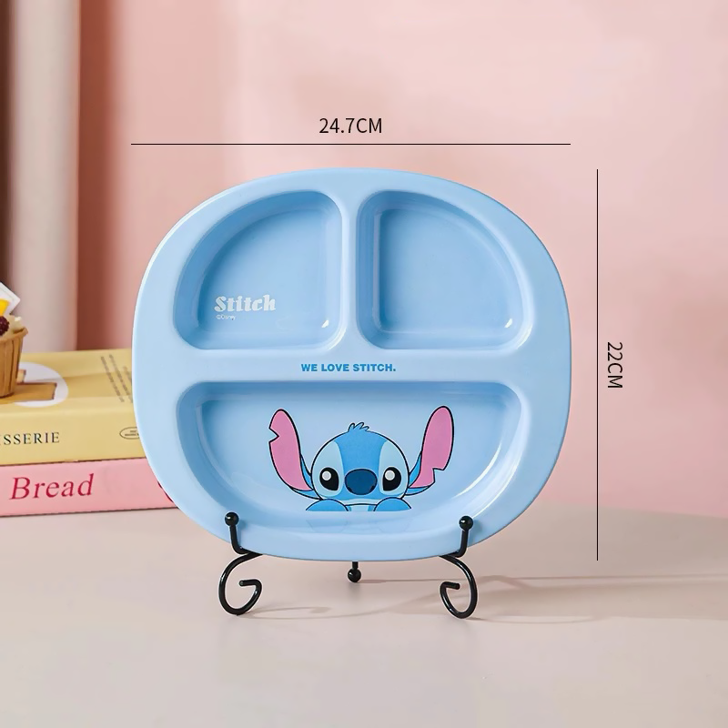 486279 Divided Ceramic Plate 3 Compartments - Disney Orignal - Stitch - الصورة 1