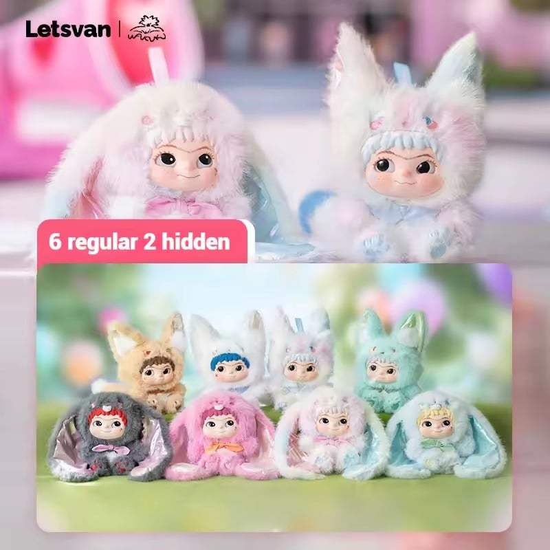 490811 1Pc – Wakuku 2 Generation – Cool Fox And Bunny - Blind Box - الصورة 1