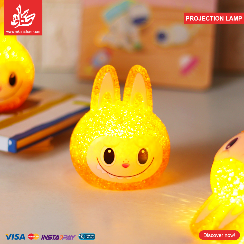 490966 Mini 3D Creative Projection Lamp - Labubu - الصورة 1