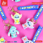 1Pc Random - Silicone Keychain Stitch