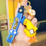 ⁦1Pc Random - Silicone Keychain Duck⁩ - الصورة ⁦2⁩