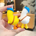 ⁦1Pc Random - Silicone Keychain Duck⁩ - الصورة ⁦4⁩