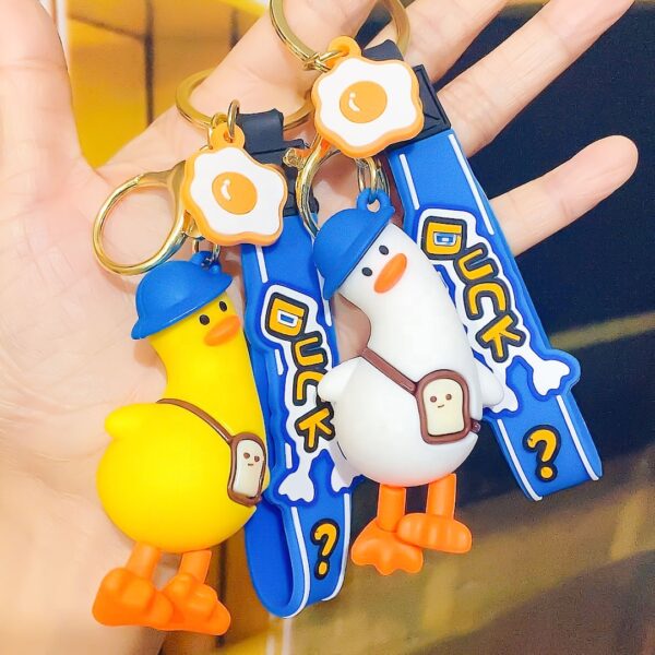 1Pc Random - Silicone Keychain Duck