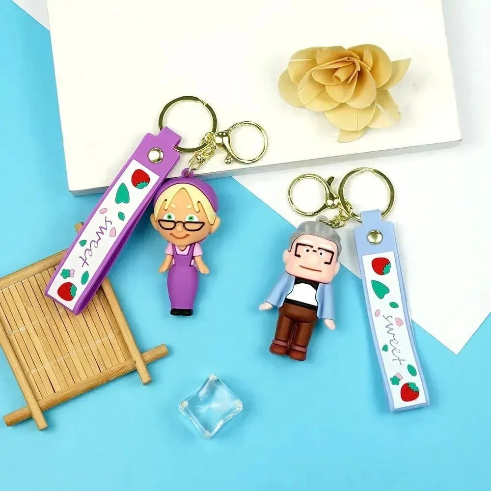 491030 Bundle 2Pc Silicone Keychain - Carl & Ellie - الصورة 1