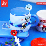 ⁦1Pc Random - Ceramic Mug Mickey & Minnie Mouse⁩ - الصورة ⁦2⁩