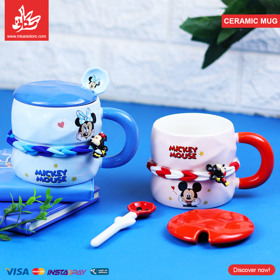 491428 1Pc Random - Ceramic Mug Mickey & Minnie Mouse - الصورة 1