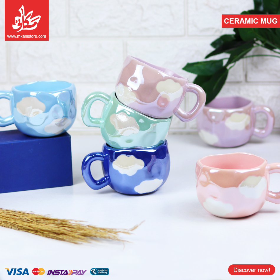 491434 1Pc Random - Ceramic Mug She In Shapes - الصورة 1