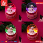 ⁦Glass Snow Ball - Music Box with Color Changing LED Lights - Lotso (13 cm)⁩ - الصورة ⁦28⁩