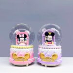 ⁦Glass Snow Ball - Music Box with Color Changing LED Lights - 1Pc Random Mickey & Minnie Mouse (13 cm)⁩ - الصورة ⁦4⁩