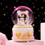 ⁦Glass Snow Ball - Music Box with Color Changing LED Lights - 1Pc Random Mickey & Minnie Mouse (13 cm)⁩ - الصورة ⁦5⁩