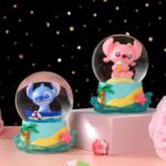 ⁦1Pc Random - Mini Glass Snow Ball - with Color Changing LED Lights - Stitch⁩ - الصورة ⁦2⁩