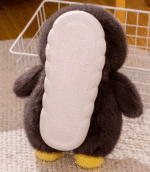 ⁦Fuzzy Plush Slipper - Penguin (Size/37-42)⁩ - الصورة ⁦8⁩
