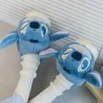 ⁦Cozy Memory Foam Slippers Soft Warm - Stitch Blue (Size/36-41)⁩ - الصورة ⁦3⁩