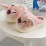 ⁦Cozy Memory Foam Slippers Soft Warm - Stitch Pink (Size/36-41)⁩ - الصورة ⁦3⁩