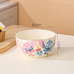 ⁦Luxurious Set Of 5pcs Disney Orignal - Ceramic Dinnerware with Portable Gift Box - Stitch⁩ - الصورة ⁦10⁩