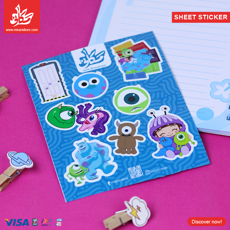 114 Sheet Stickers - Monsters - الصورة 1