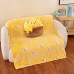 ⁦Cushion & Blanket 2-in1 - Fur Pillow Padded Fluffy Soft - Pooh⁩ - الصورة ⁦2⁩