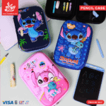 1Pc Random - 3D Pencil Case with Built-in LCD Writing Tablet -  Large Size - Stitch