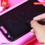 ⁦1Pc Random - 3D Pencil Case with Built-in LCD Writing Tablet -  Large Size - Spider Man⁩ - الصورة ⁦2⁩