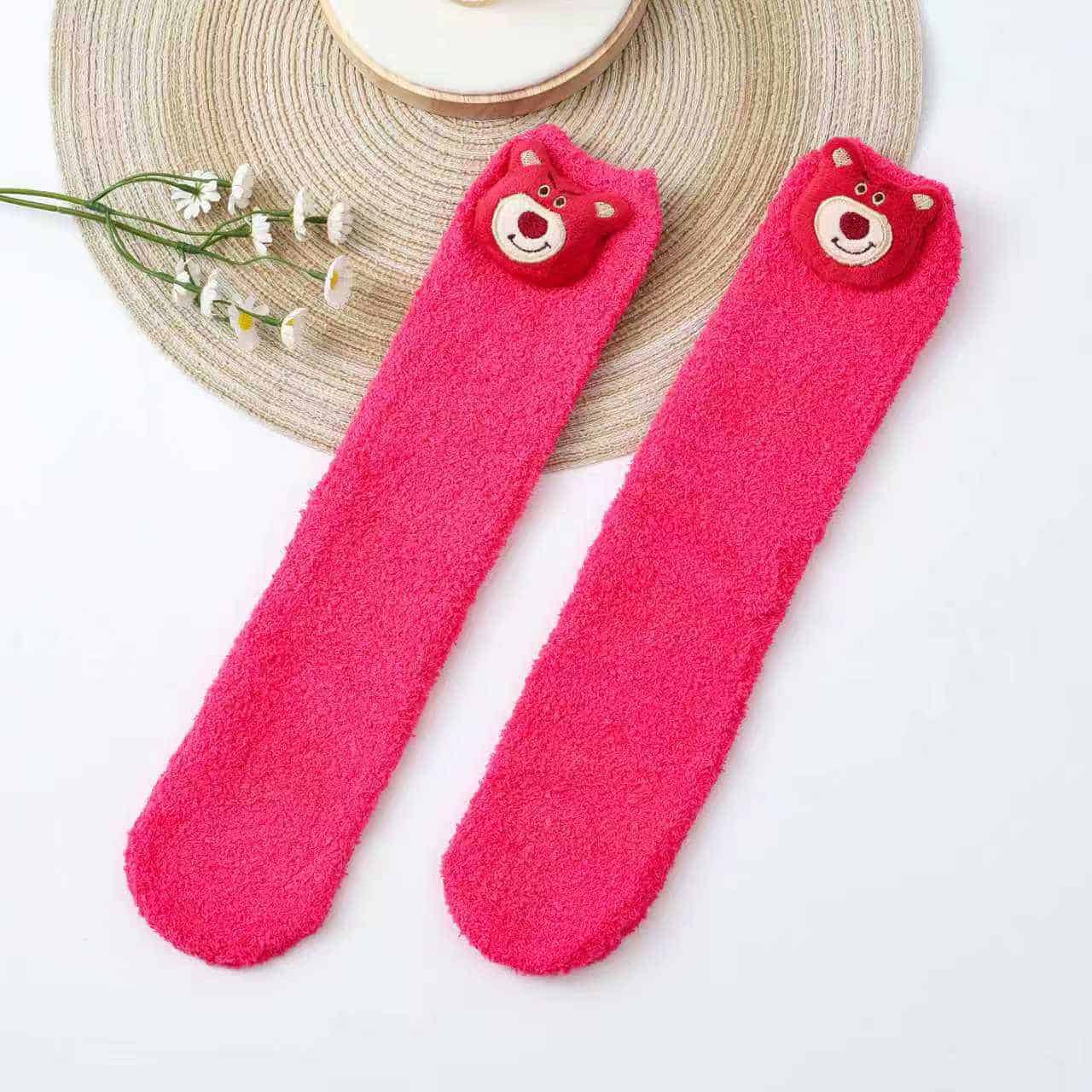 167 1Pair Long Socks Winter (Thick Warm) - Lotso - الصورة 1