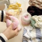 ⁦1Pairs Velvet Socks Winter Cozy Fleece - Ribbon⁩ - الصورة ⁦3⁩