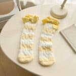 ⁦1Pairs Velvet Socks Winter Cozy Fleece - Ribbon⁩ - الصورة ⁦8⁩