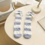 ⁦1Pairs Velvet Socks Winter Cozy Fleece - Ribbon⁩ - الصورة ⁦11⁩