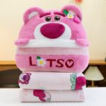 Cushion & Blanket 2-in1 - Fur Pillow Padded Fluffy Soft - Lotso