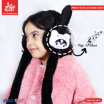 ⁦Fluffy Pinch-to-Play Warm Ears - Kuromi Black⁩ - الصورة ⁦2⁩