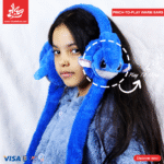 ⁦Fluffy Pinch-to-Play Warm Ears - Stitch Blue⁩ - الصورة ⁦2⁩
