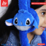 ⁦Fluffy Pinch-to-Play Warm Ears - Stitch Blue⁩ - الصورة ⁦3⁩