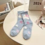 ⁦1Pairs Velvet Socks Winter Cozy Fleece - Butterfly⁩ - الصورة ⁦8⁩