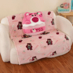 ⁦Cushion & Blanket 2-in1 - Fur Pillow Padded Fluffy Soft - Lotso⁩ - الصورة ⁦2⁩